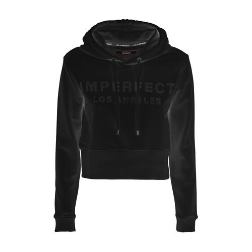 Black Logo Rhinestone Hoodie for Women S Women