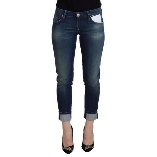 Authentic ACHT Slim Fit Denim Jeans with Logo Details W26 US Women