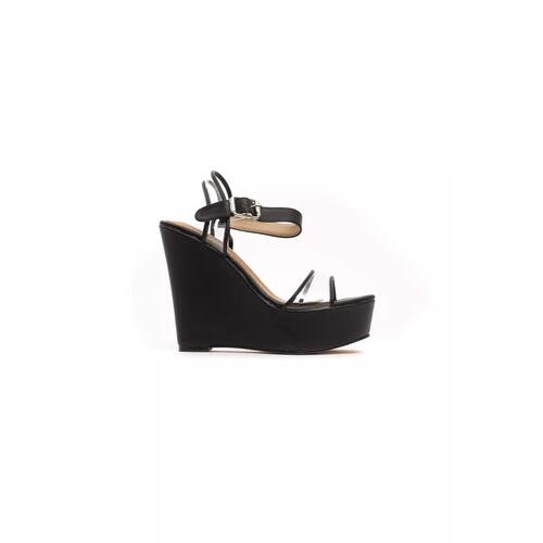 Wedge Sandal with Ankle Strap and Transparent Band 36 EU Women