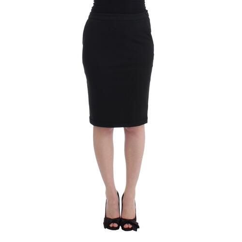 Authentic GF Ferre Pencil Skirt with Logo Details 40 IT Women