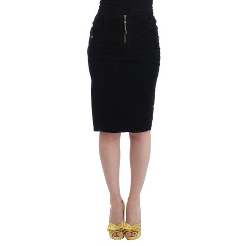 Just Cavalli Pencil Skirt with Logo Details 42 IT Women