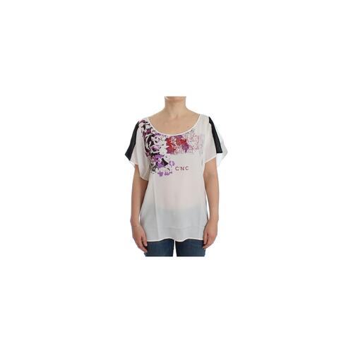 CNC Costume National V-Neck T-Shirt Blouse S Women