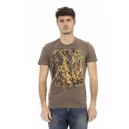 Printed Round Neck Short Sleeve T-shirt M Men