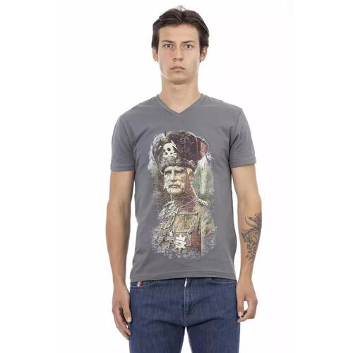 Short Sleeve T-shirt With V-neck L Men