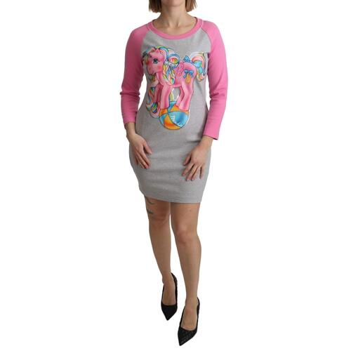 Crew Neck 3/4 Sleeve Sweater Dress with My Little Pony Motive 38 IT Women