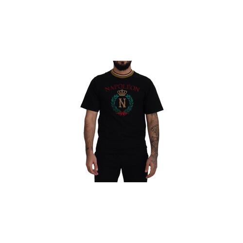 Authentic Dolce & Gabbana Logo Embroidered Short Sleeve T-Shirt 44 IT Men