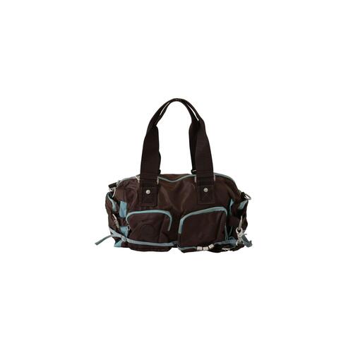 WAYFARER Women Bag - Duffel Style Brown Fabric Logo Details One Size Women