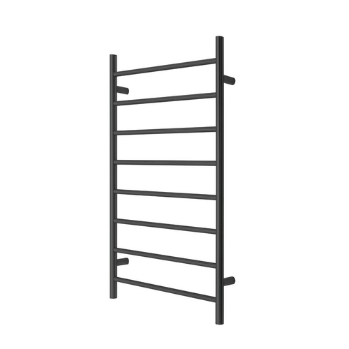 Premium Matte Black Towel Rack - 8 Bars, Round Design, AU Standard, 1000x620mm Wide