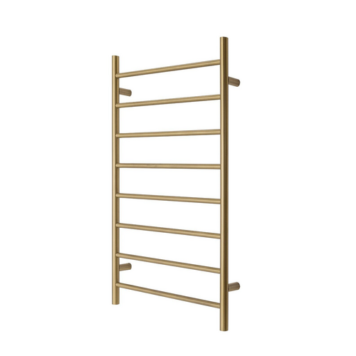 Premium Brushed Gold Towel Rack - 8 Bars, Round Design, AU Standard, 1000x620mm Wide