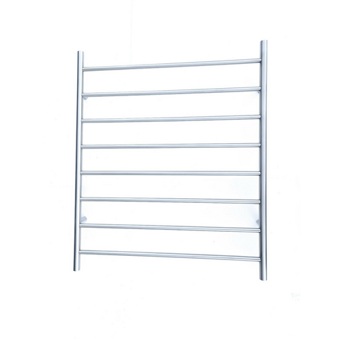 Premium Brushed Chrome Towel Rack - 8 Bars, Round Design, AU Standard, 1000x850mm Wide