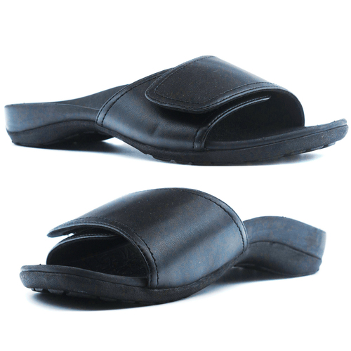 Axign Orthotic Slides Slip On Thongs Slippers Flip Flops - Black - EUR 37 (Mens UK4/Ladies US6)