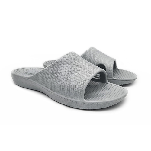 Archline Rebound Orthotic Slides Flip Flop Thongs Slip On Arch Support - Stone Grey - Euro 40