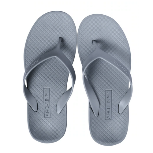 ARCHLINE Orthotic Flip Flops Thongs Arch Support Shoes Footwear - Grey - EUR 37