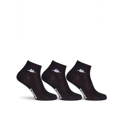 Kappa Mens Ankle Socks - Black - 1 Pack of 3 - EU 39-41