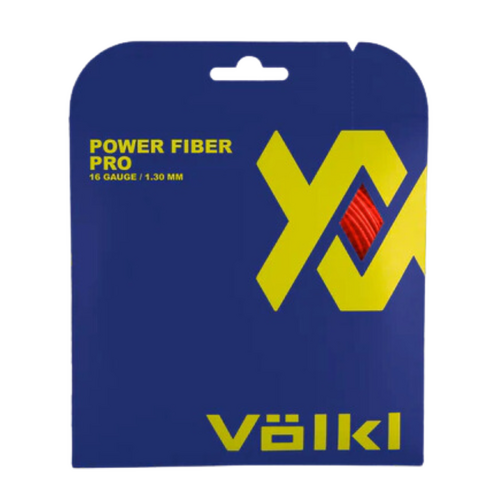 Volkl Power Fiber Pro- Lava 16g/1.30mm Tennis String - 12 M Set