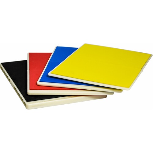 Martial Arts Supply Rebreakable Board Taekwondo, MMA, Karate-Set: Yellow, Blue, Red & Black