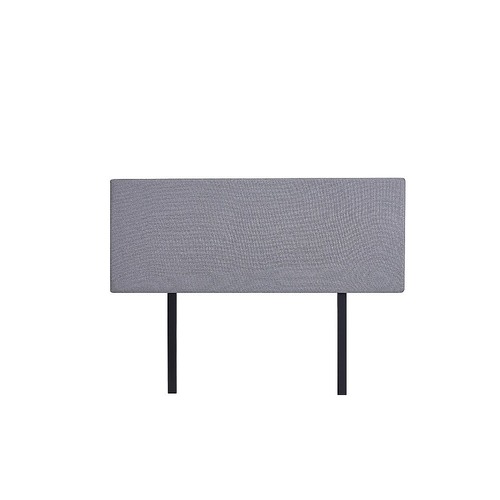 Linen Fabric Double Bed Deluxe Headboard Bedhead - Slate Ash