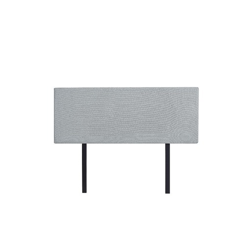 Linen Fabric Double Bed Deluxe Headboard Bedhead - Stone Grey