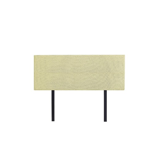 Linen Fabric Queen Bed Deluxe Headboard Bedhead - Sulfur Yellow