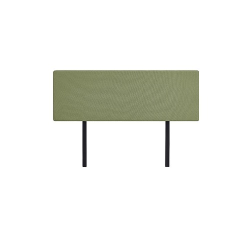 Linen Fabric King Bed Deluxe Headboard Bedhead - Olive Green